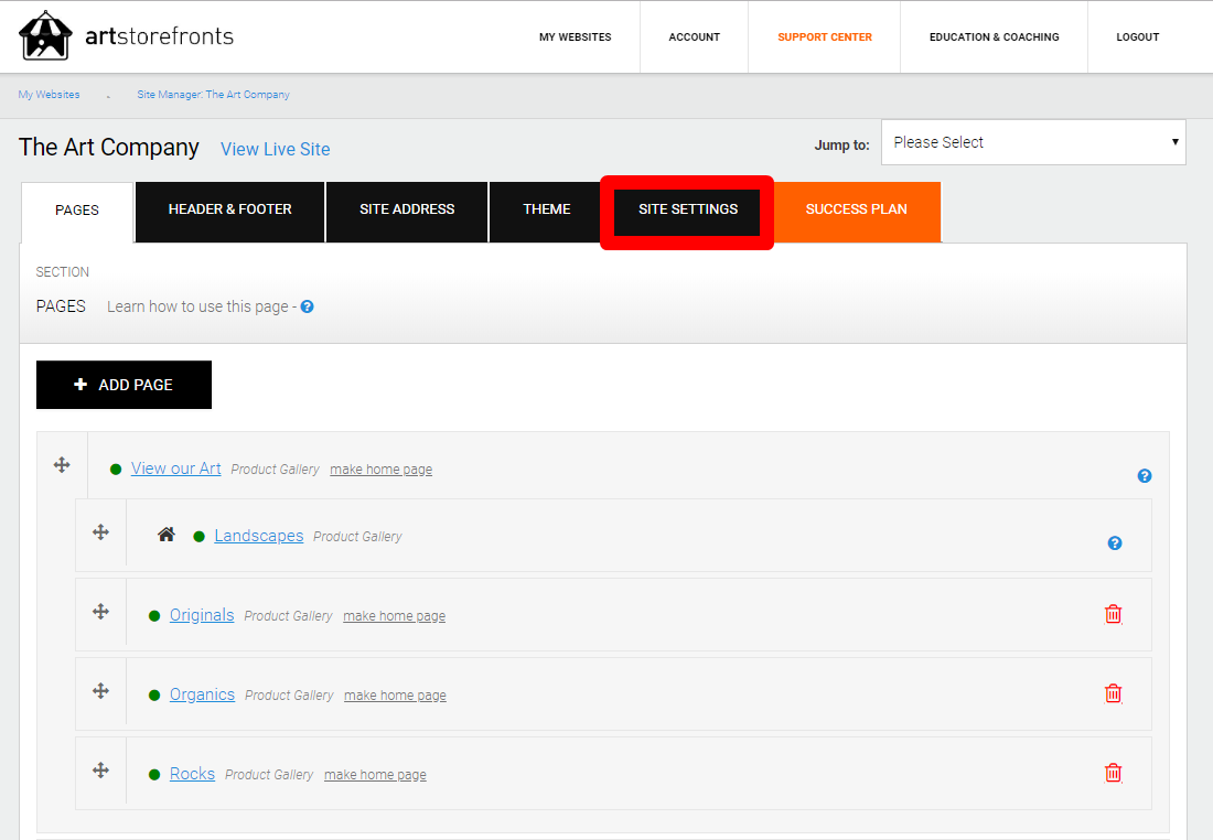 How To Change your Fulfillment Vendor Support Center